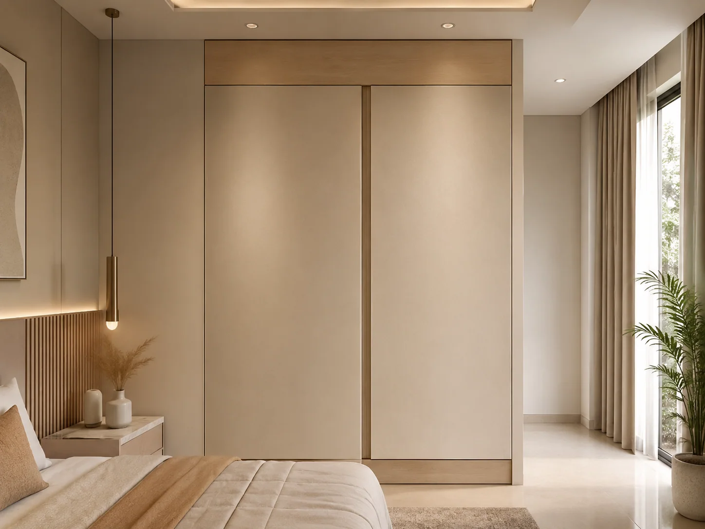 Double door almirah with planned shelves by Reedify Modulars Rohtak