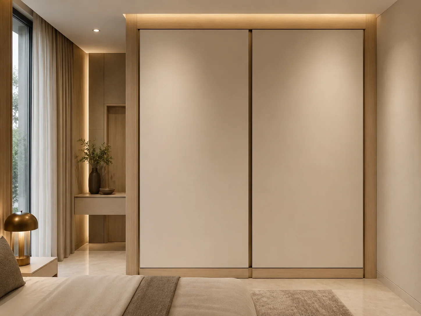 Double door almirah with planned shelves by Reedify Modulars Rohtak