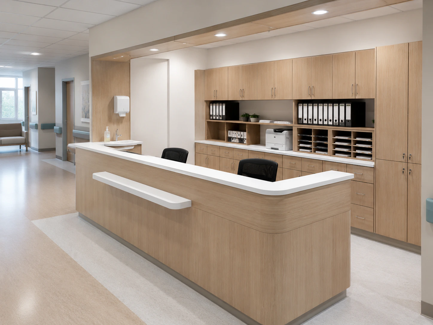 modular hospital reception and patient registration counter design 4 by Reedify Modulars