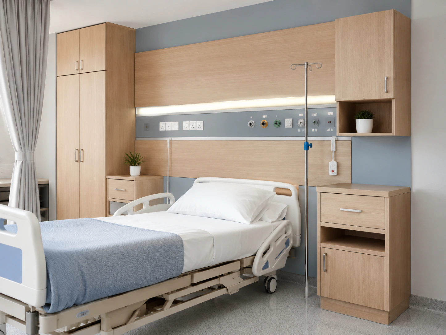 modular patient attendant and hospital guest room furniture design 5 by Reedify Modulars