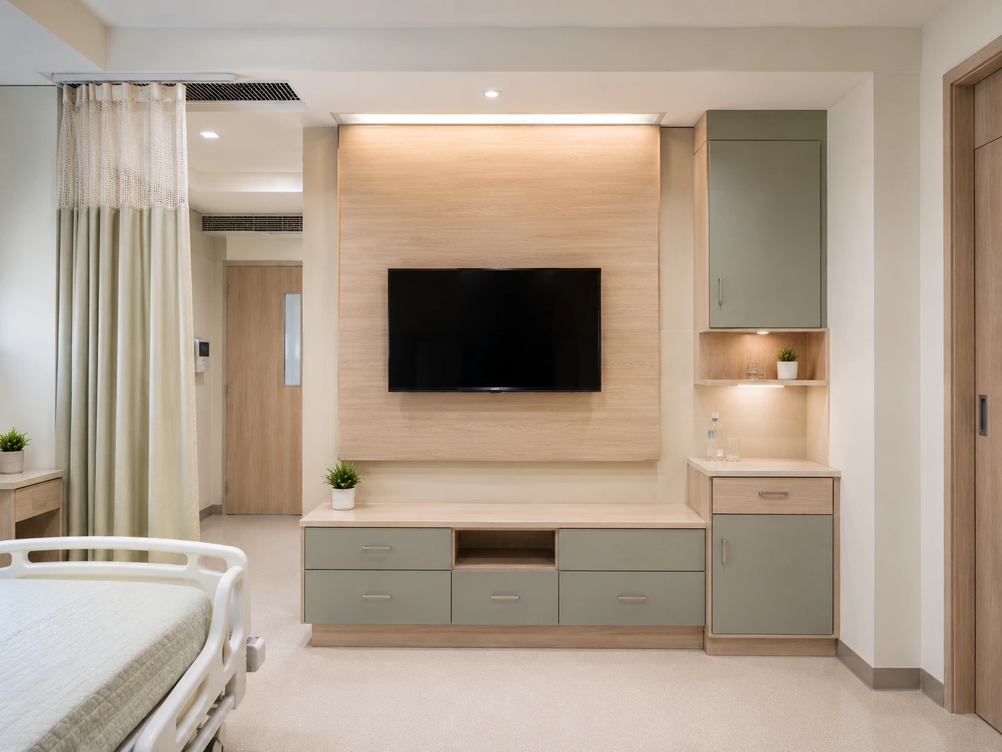 modular patient attendant and hospital guest room furniture design 7 by Reedify Modulars