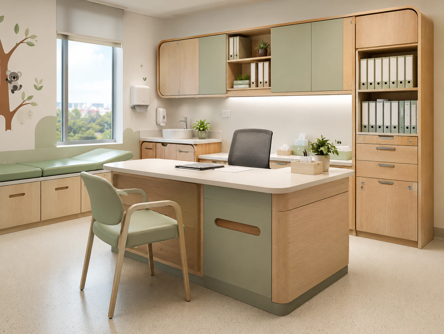 OPD and doctor cabin furniture design 4 by Reedify Modulars