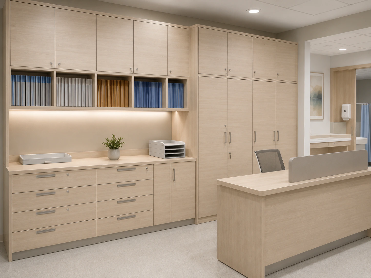 OPD and doctor cabin furniture design 6 by Reedify Modulars