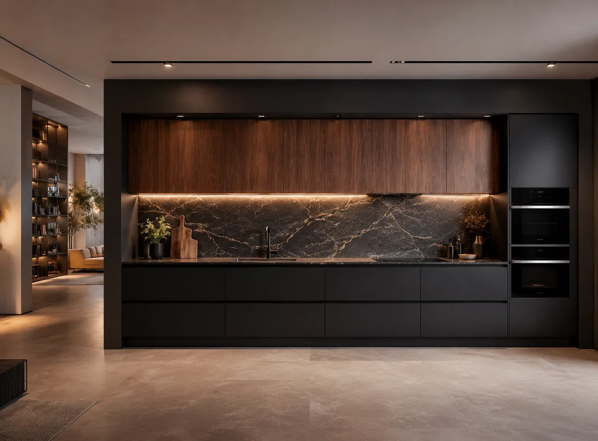 Straight Modular Kitchen Space-Saver Design Reedify