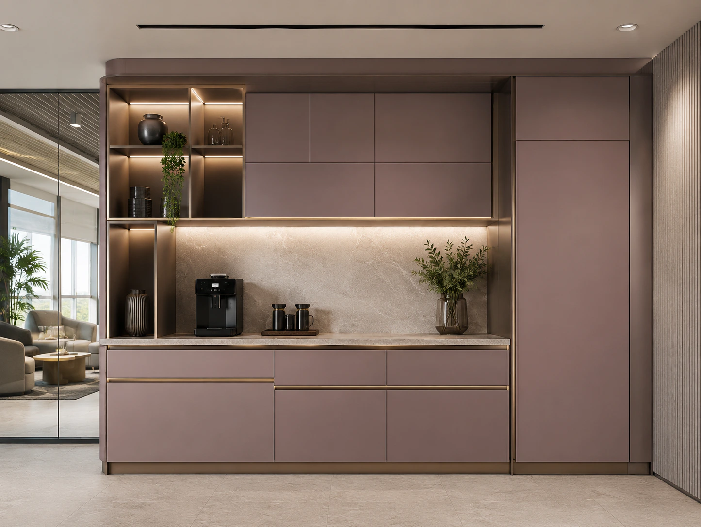 premium office pantry design 3 by Reedify Modulars