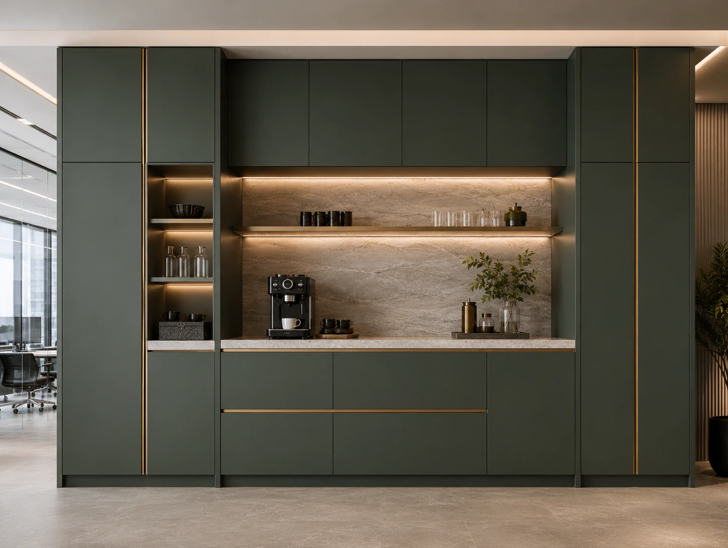 premium office pantry design 4 by Reedify Modulars