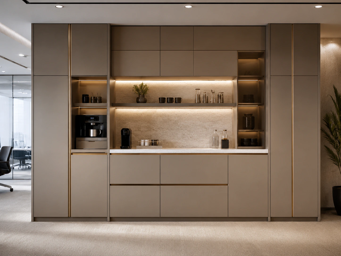 premium office pantry design 5 by Reedify Modulars
