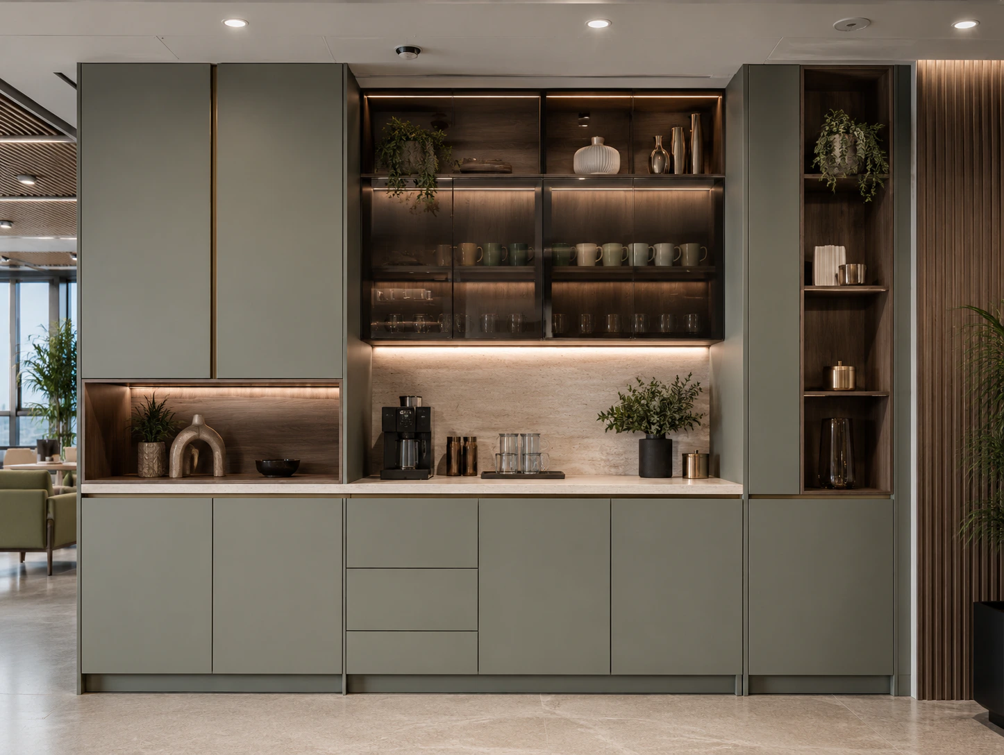 premium office pantry design 6 by Reedify Modulars