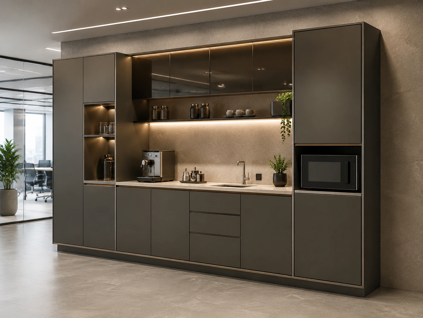 premium office pantry design 8 by Reedify Modulars
