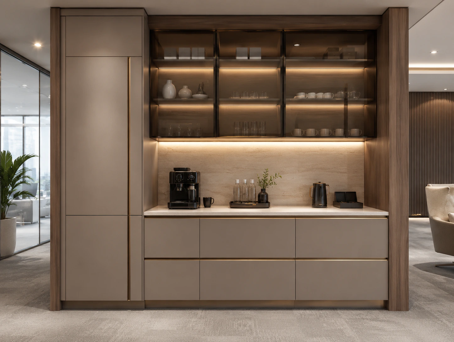 premium office pantry design 9 by Reedify Modulars