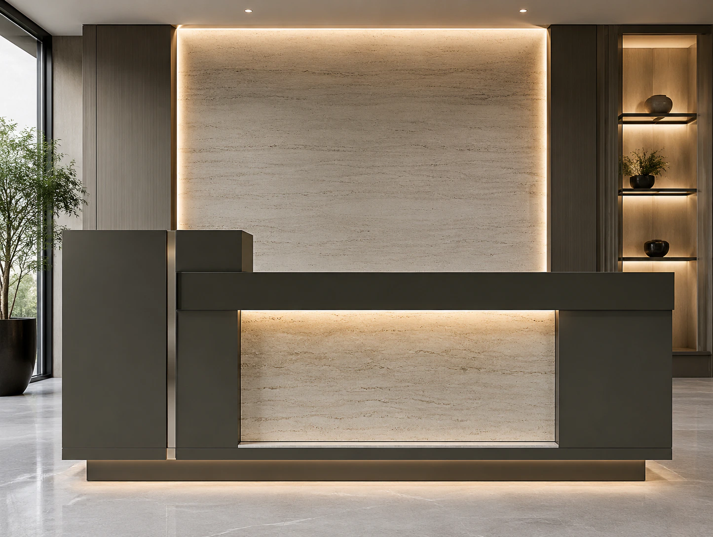 premium reception counter design 4 by Reedify Modulars