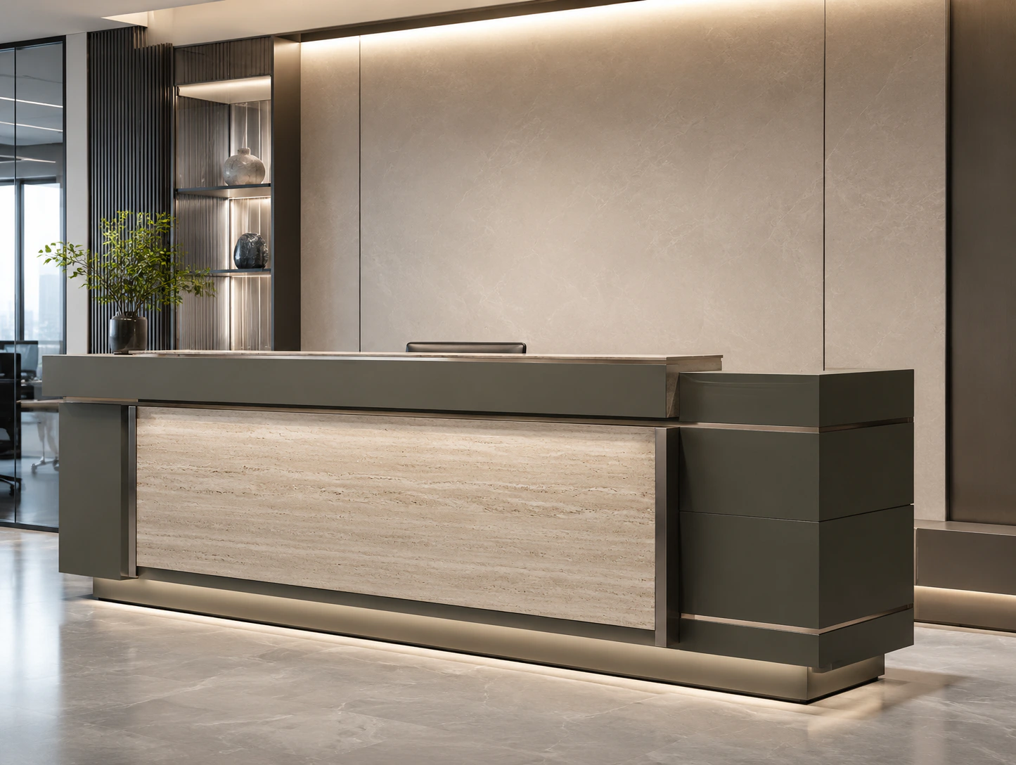 premium reception counter design 5 by Reedify Modulars