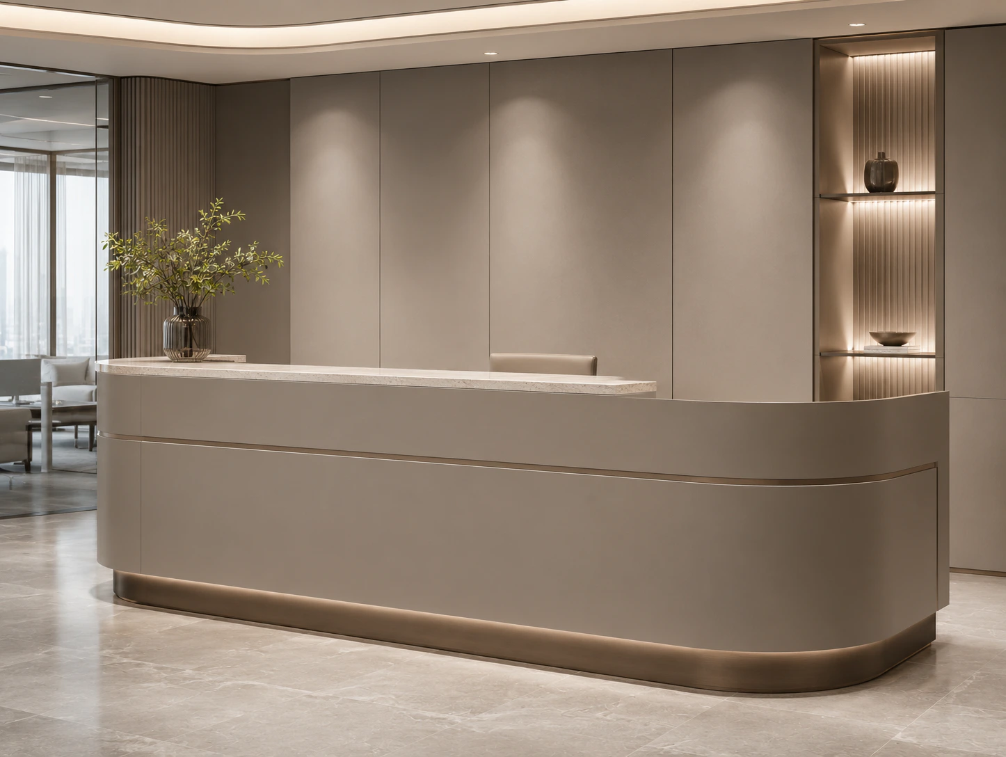 premium reception counter design 8 by Reedify Modulars
