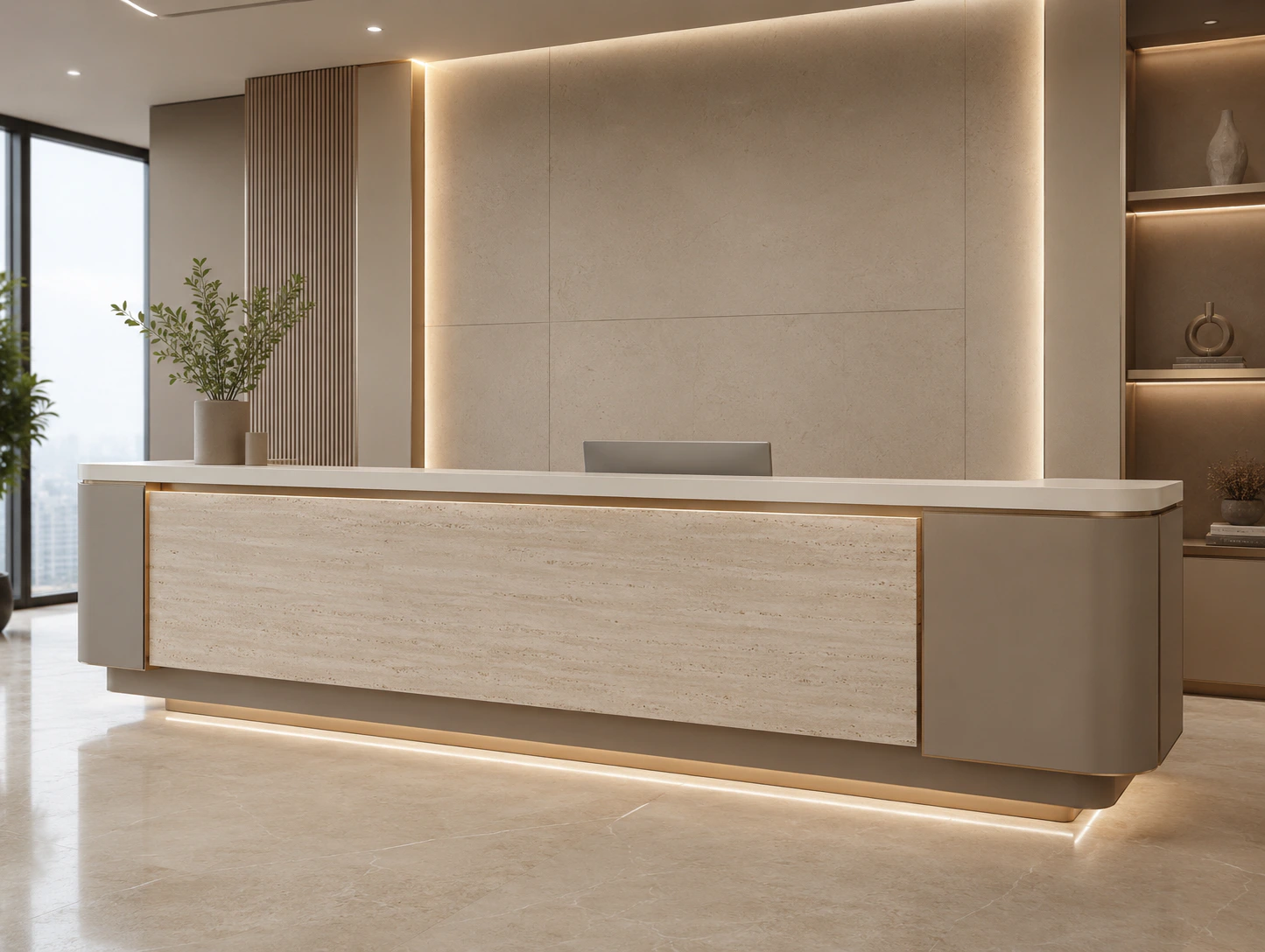 premium reception counter design 9 by Reedify Modulars