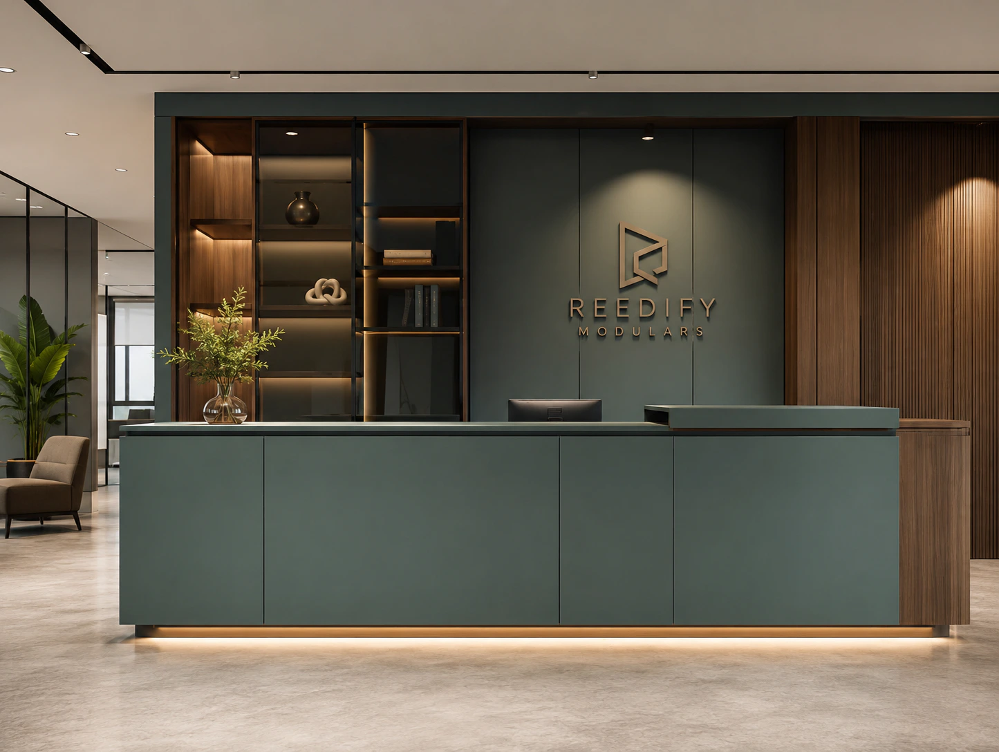 reception desk design 2 by Reedify Modulars