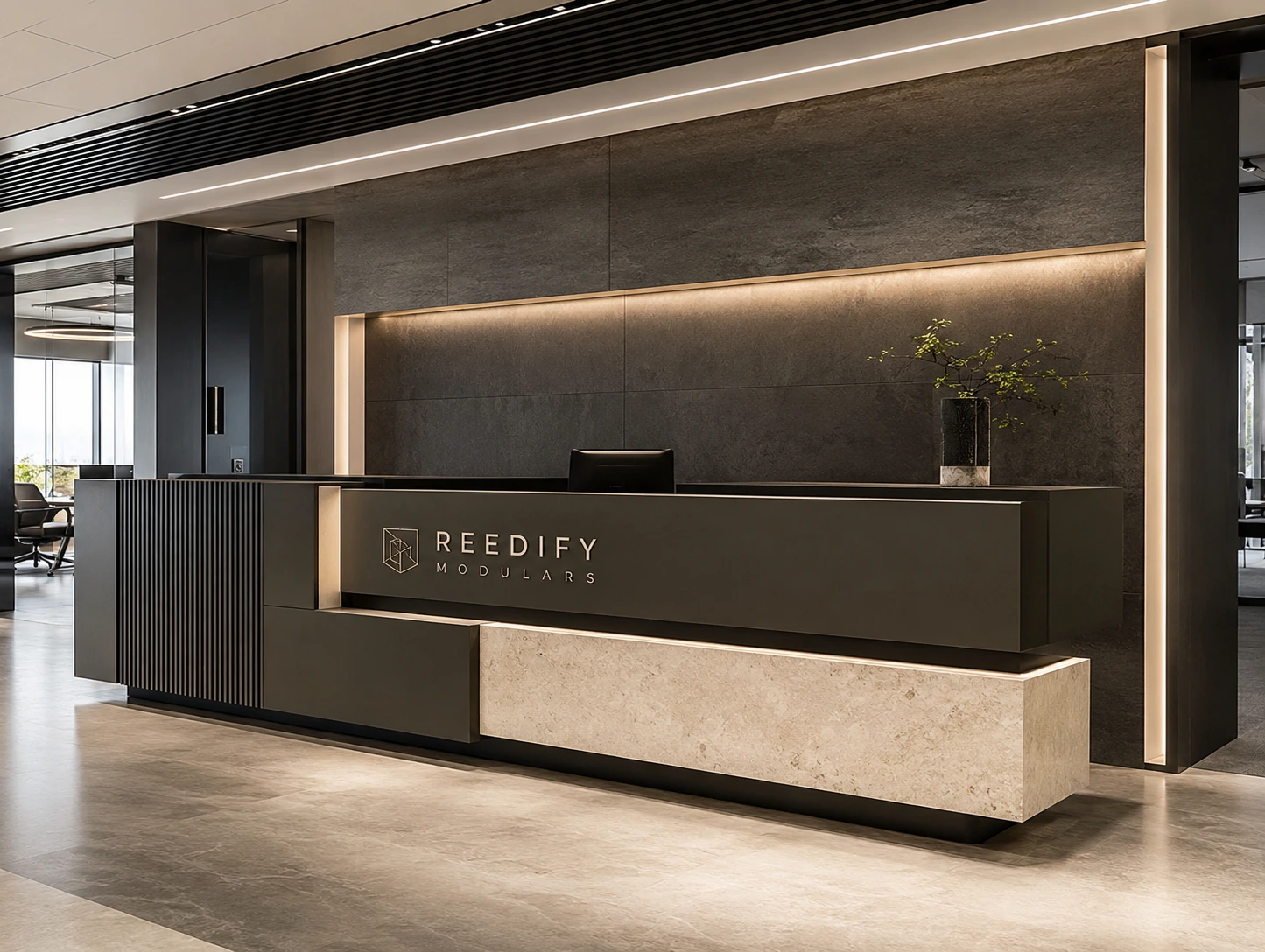 reception desk design 3 by Reedify Modulars