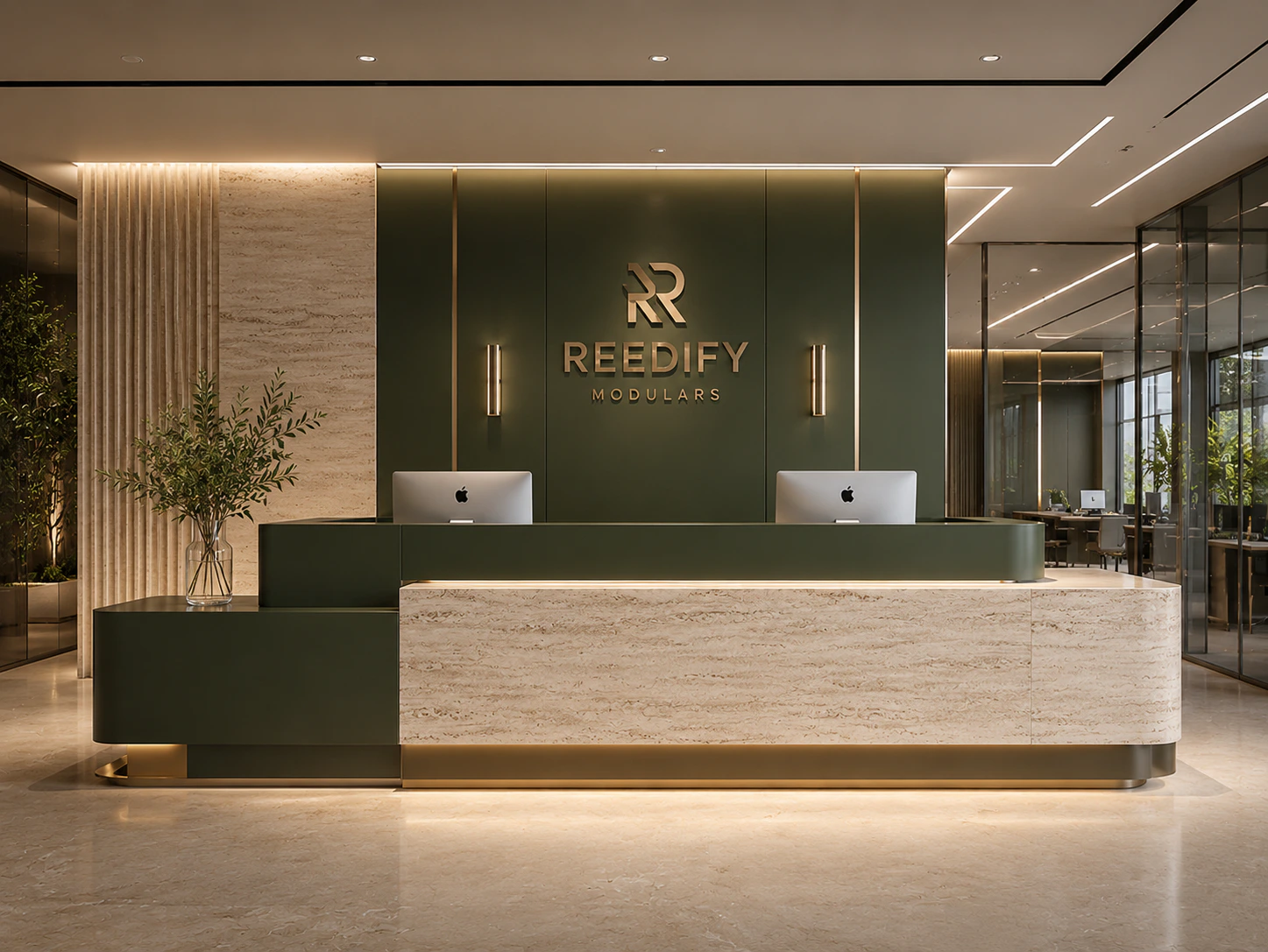 reception desk design 5 by Reedify Modulars