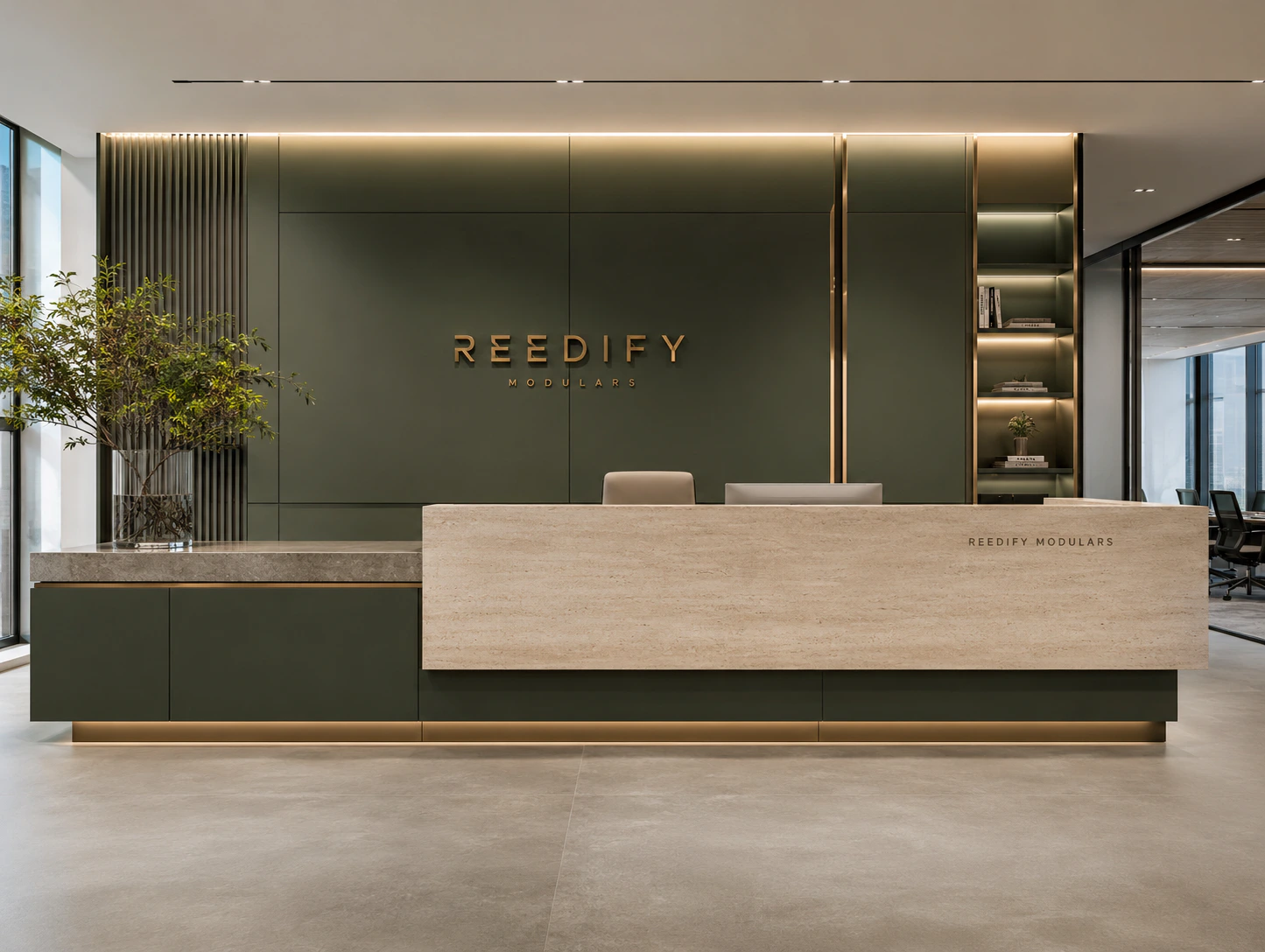 reception desk design 6 by Reedify Modulars