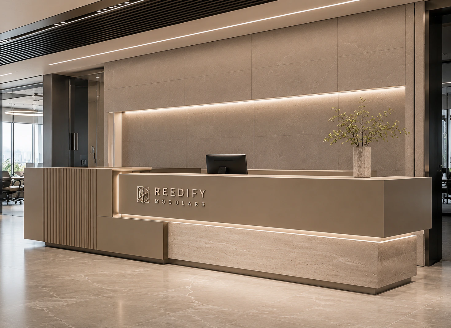 reception desk design 7 by Reedify Modulars