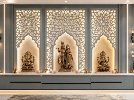Jali pooja unit pattern 4 by Reedify Modulars Rohtak