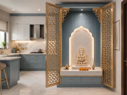Jali pooja unit pattern 6 by Reedify Modulars Rohtak