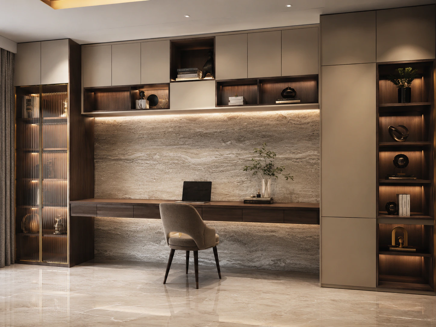 full wall study unit with storage design 9 by Reedify Modulars