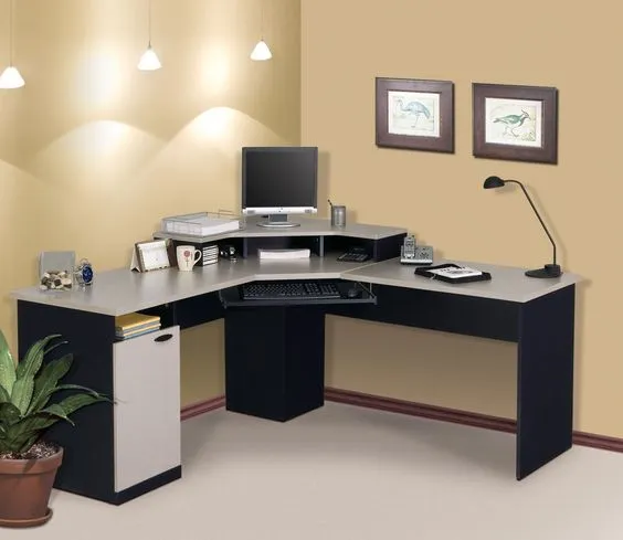 L-Shape Study Table Reedify