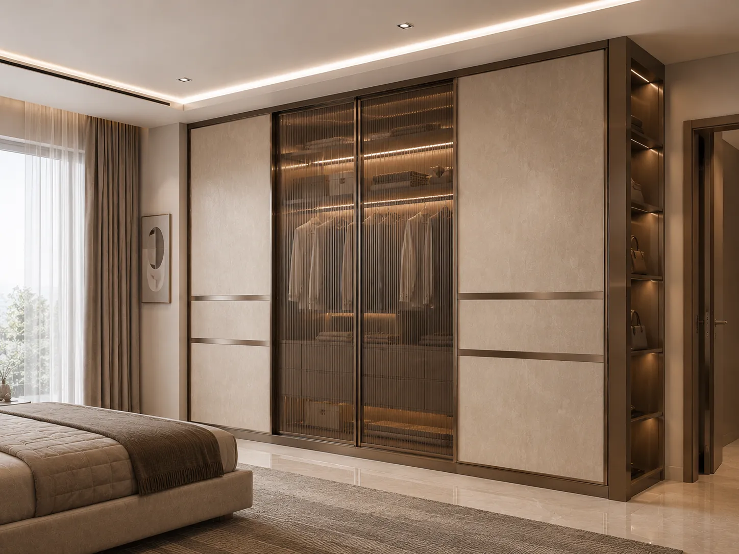 Sliding wardrobe by Reedify Modulars, Rohtak