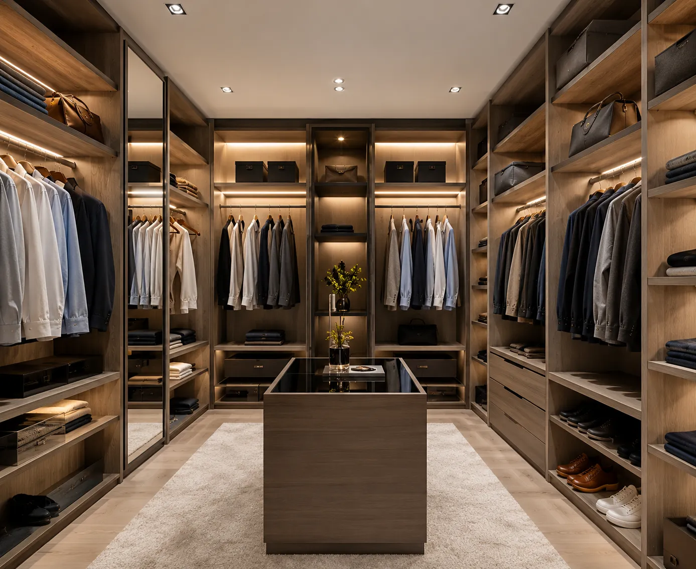 Walk-in wardrobe by Reedify Modulars, Rohtak
